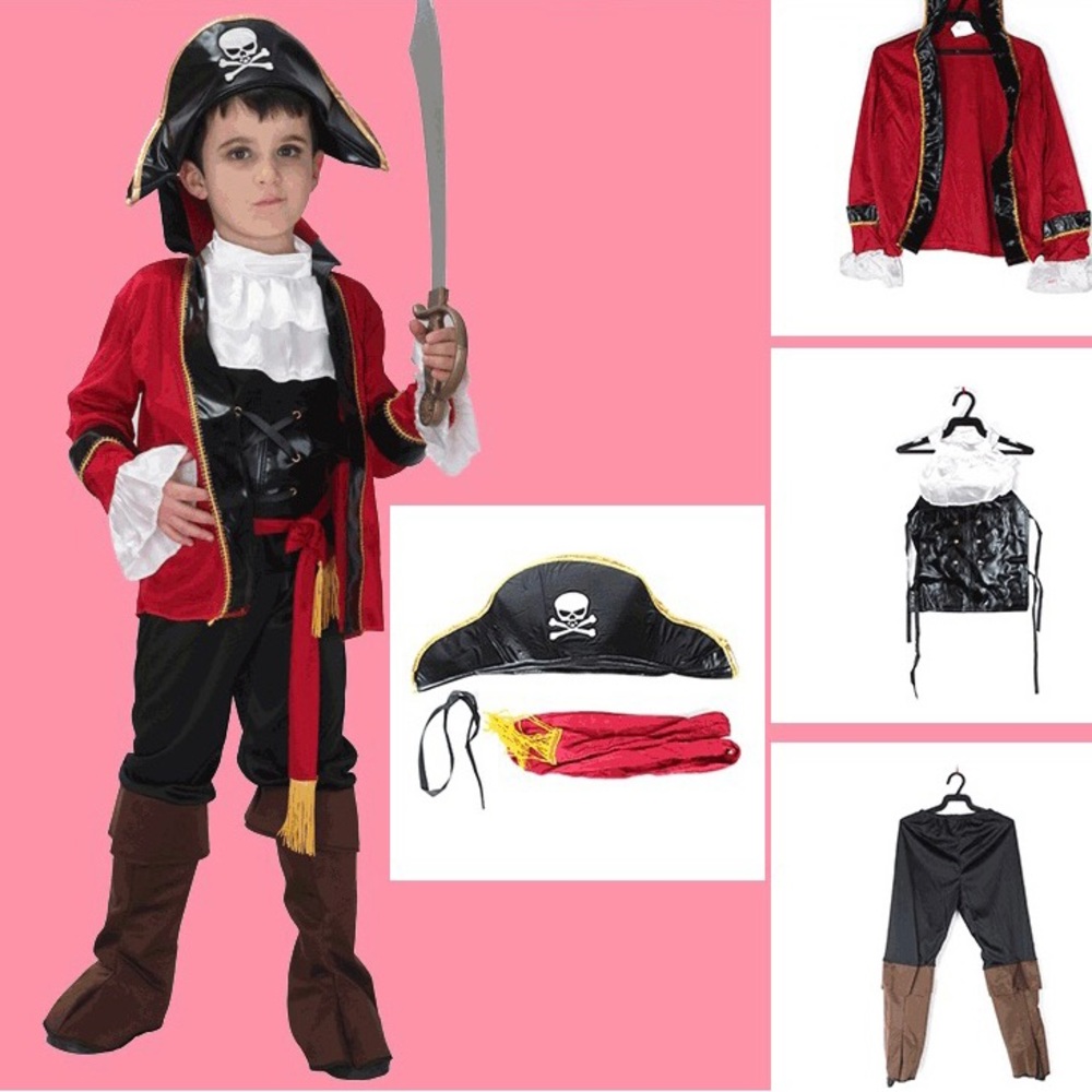 Pirate costume (kids 130-140 cm) brand new in bag